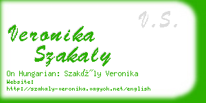 veronika szakaly business card